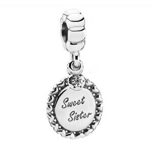 Pandora Sweet Sister Sterling Silver Dangle Charm